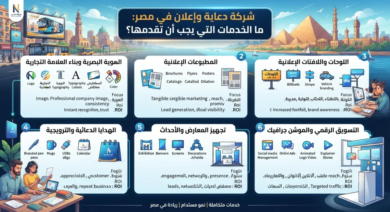 شركة دعاية وإعلان في مصر ما الخدمات التي يجب أن تقدمها؟
