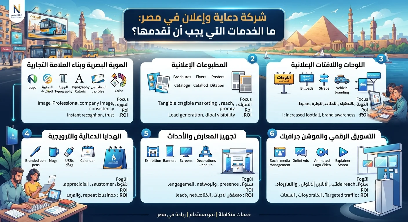 شركة دعاية وإعلان في مصر ما الخدمات التي يجب أن تقدمها؟